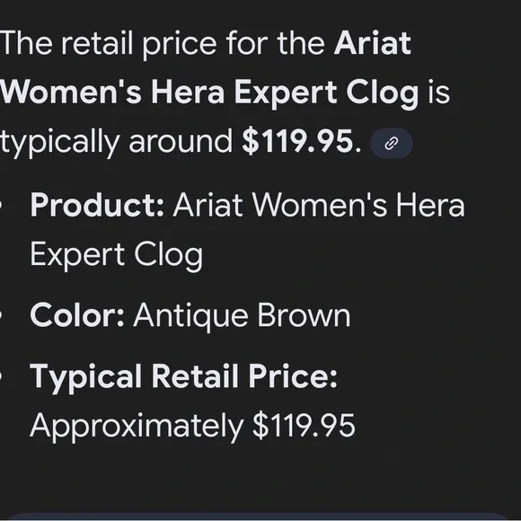 Ariat Hera Expert Clog - Women's 7.5 Distresses Brown with Floral Pattern - Picture 5 of 8